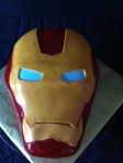 Ironman helmet birthday cake