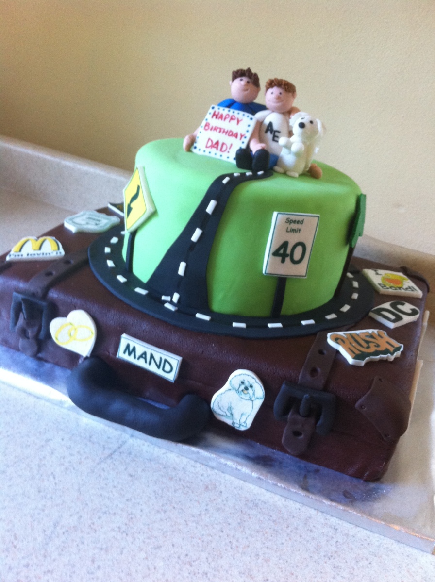 This is your life highway birthday cake